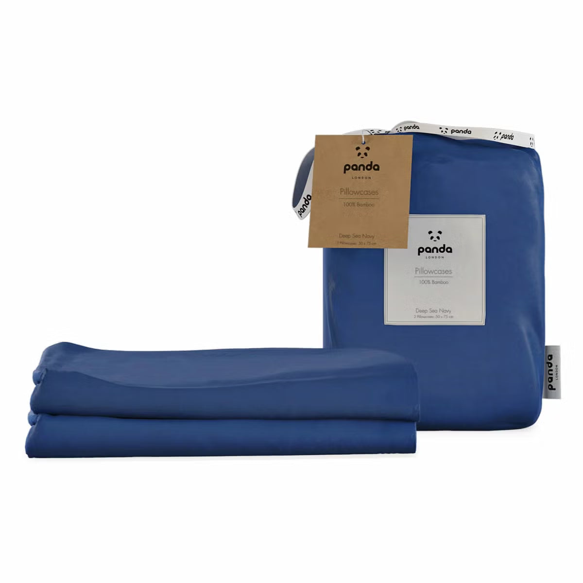 Panda 100% Bamboo Pillowcase Pair, in 4 Colours
