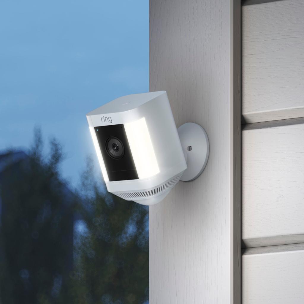 Ring Spotlight Cam 2nd Gen Battery Security Camera, White, 2 Pack
