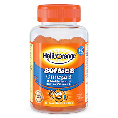HalibOrange Softies Omega-3, 3 × 60 Count