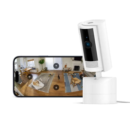 Ring Pan-Tilt Indoor Cam 2 Pack, White – 1080p HD, 360° Pan & 169° Tilt