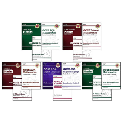 CGP GCSE Revision Books – 3 Books, Available in 5 Options