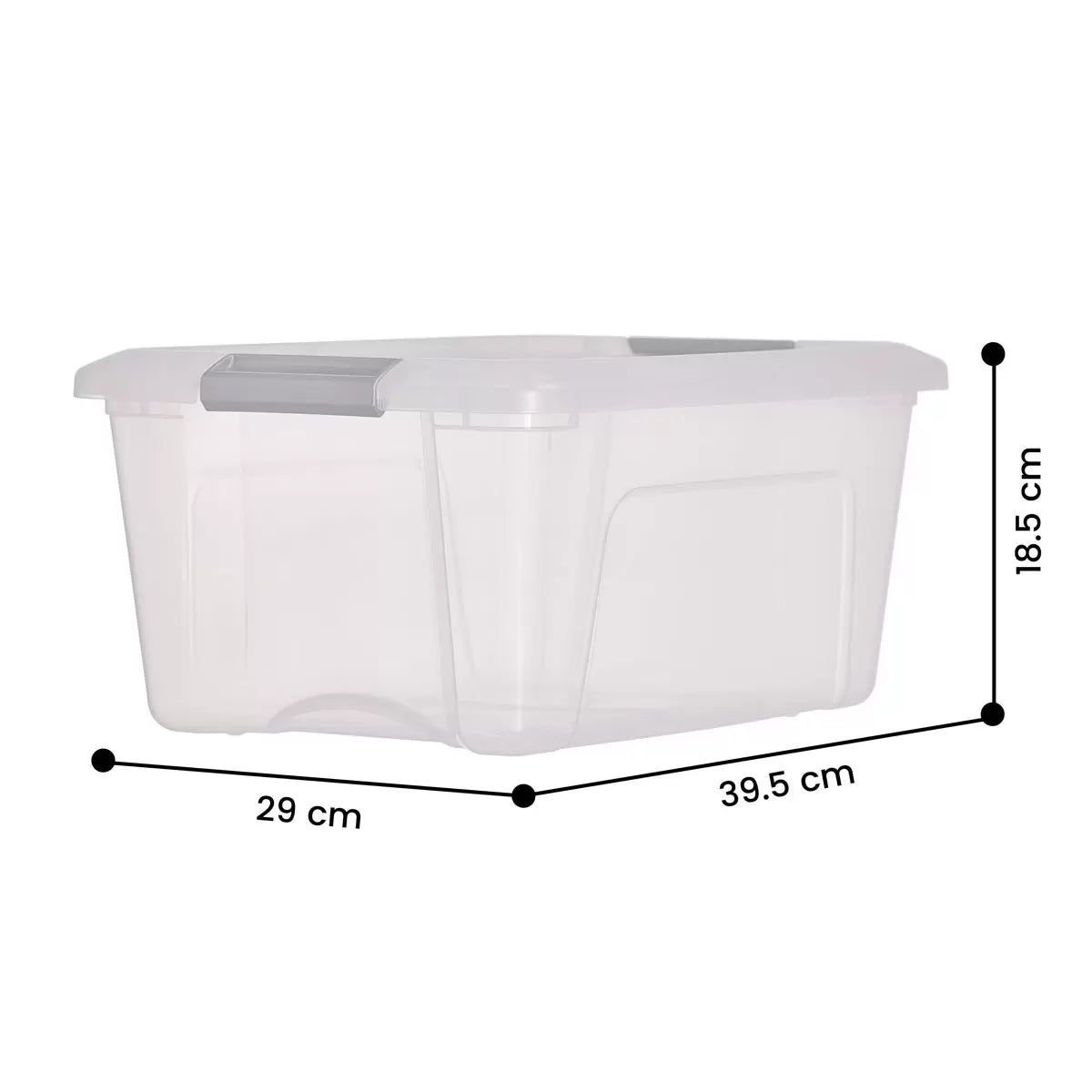 IRIS OHYAMA 15L Storage Box with Lid – 4 Pack