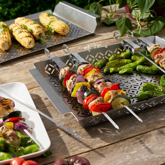 Henckels BBQ Trays & Skewer Set, 8 Piece