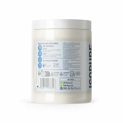 Isopure Unfavoured Collagen Powder, Type 1 Collagen with Vitamin C, 2 × 300g