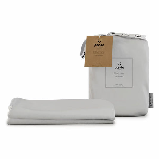 Panda 100% Bamboo Pillowcase Pair, in 4 Colours