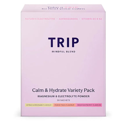 Trip Calm & Hydrate Electrolyte Powder Variety Pack, 30 Count