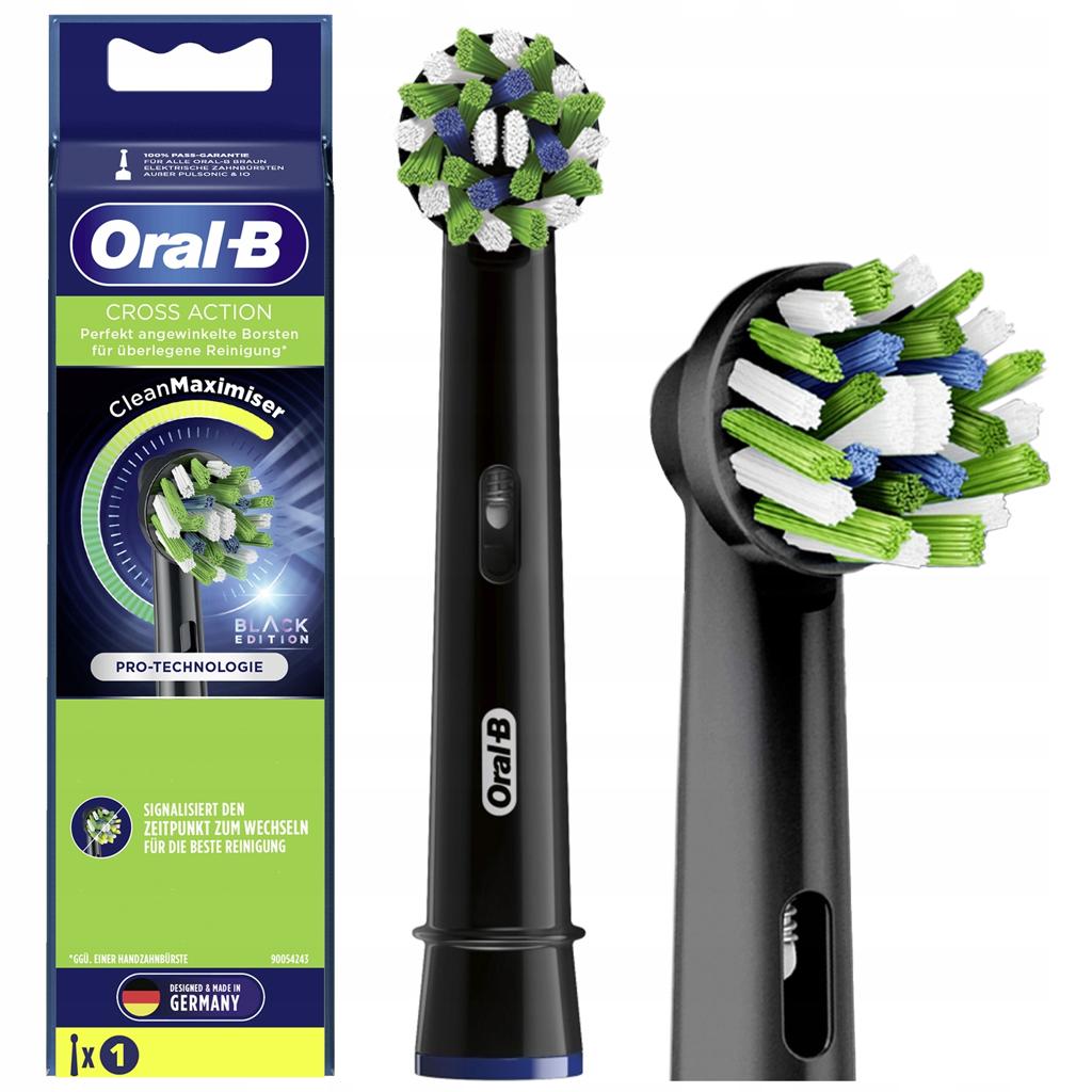 Oral-B CrossAction Replacement Brush Heads, Black, 10 Pack