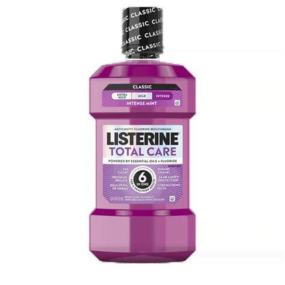 Listerine Total Care Mouthwash Clean Mint 500ml Pack of 3 - 10 in 1 Benefits