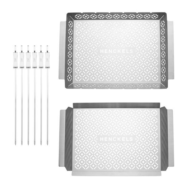 Henckels BBQ Trays & Skewer Set, 8 Piece
