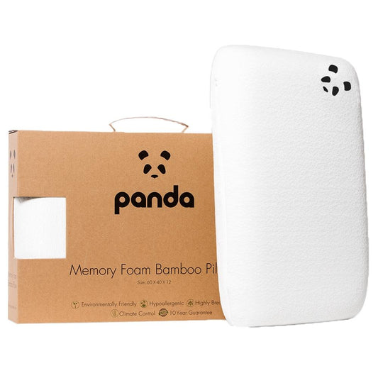 Panda Memory Foam Pillow with Bamboo Cover