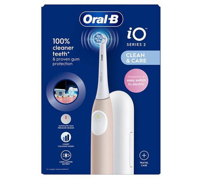 Oral-B iO2 Electric Toothbrush & Travel Case, Pink