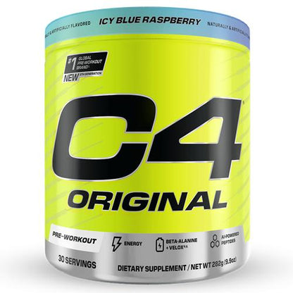 Cellucor C4 The Original Explosive Pre-Workout Icy Blue Raspberry, 2 x 198g